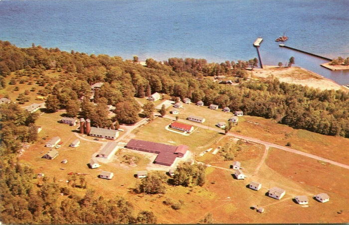 Bay Cliff Health Camp - Old Postcard View (newer photo)